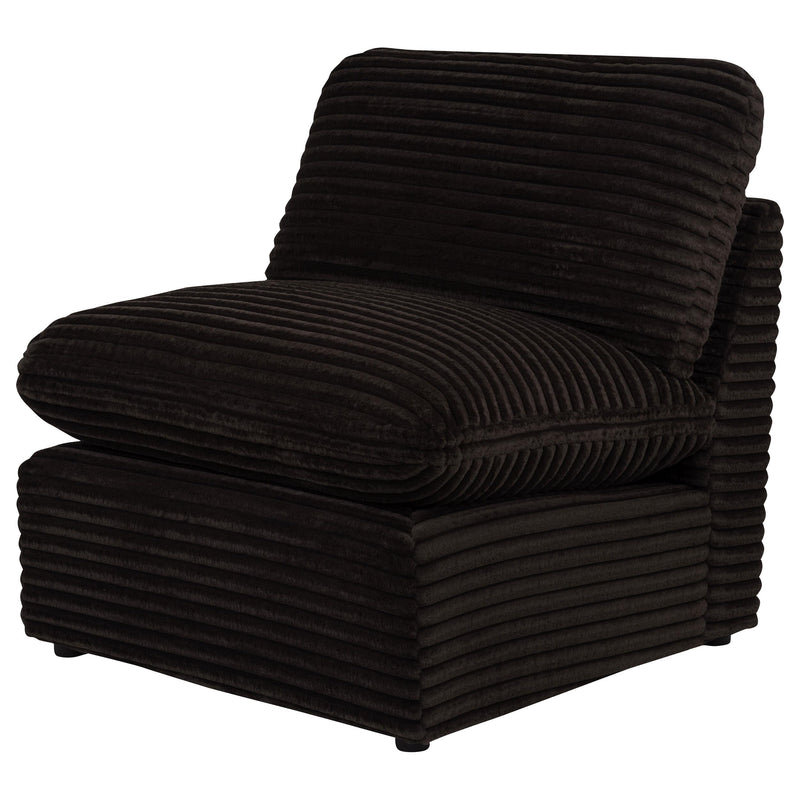 Collins Modular Armless Chair Chocolate Brown - 610350AC
