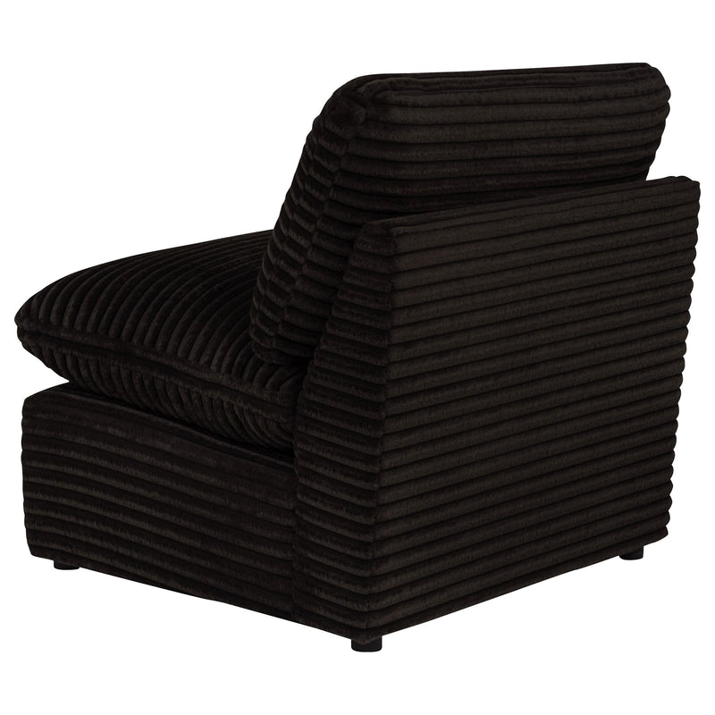 Collins Modular Armless Chair Chocolate Brown - 610350AC