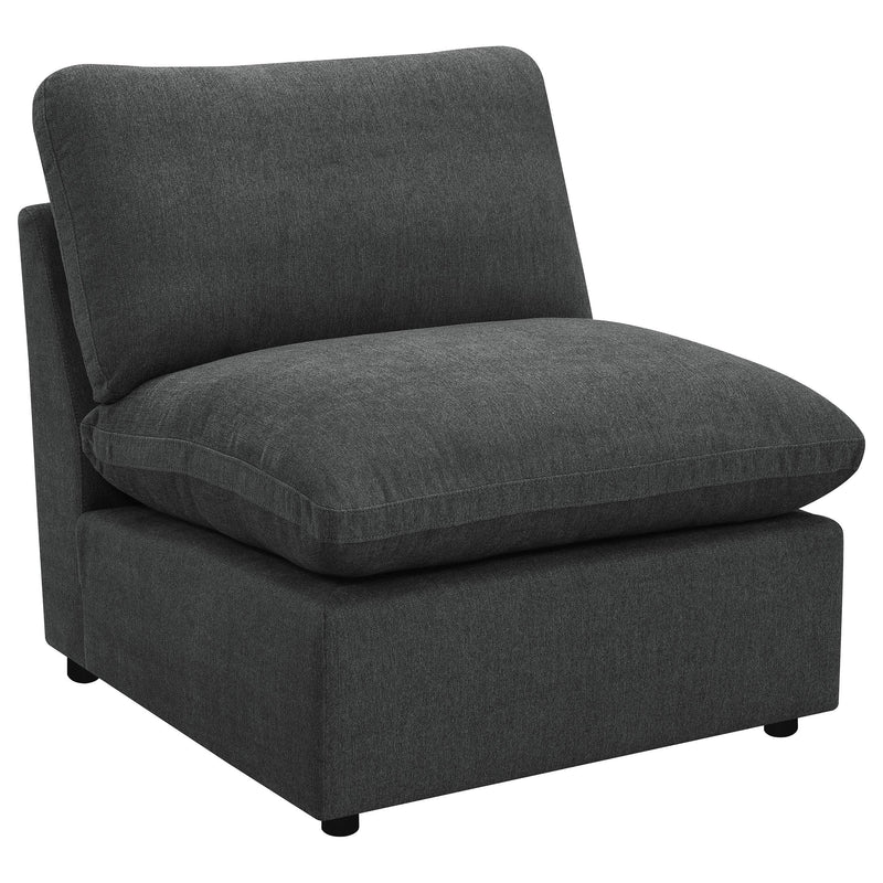 Collins Modular Armless Chair Dark Grey - 609530AC