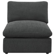 Collins Modular Armless Chair Dark Grey - 609530AC