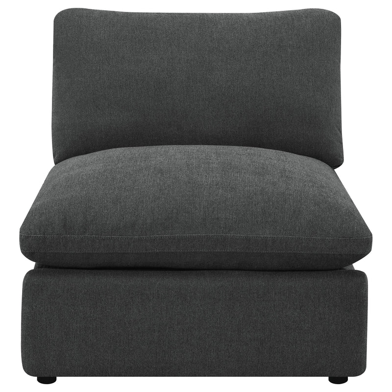 Collins Modular Armless Chair Dark Grey - 609530AC