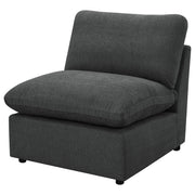 Collins Modular Armless Chair Dark Grey - 609530AC