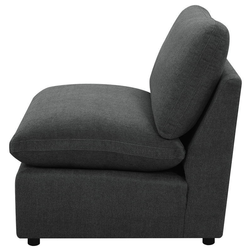 Collins Modular Armless Chair Dark Grey - 609530AC