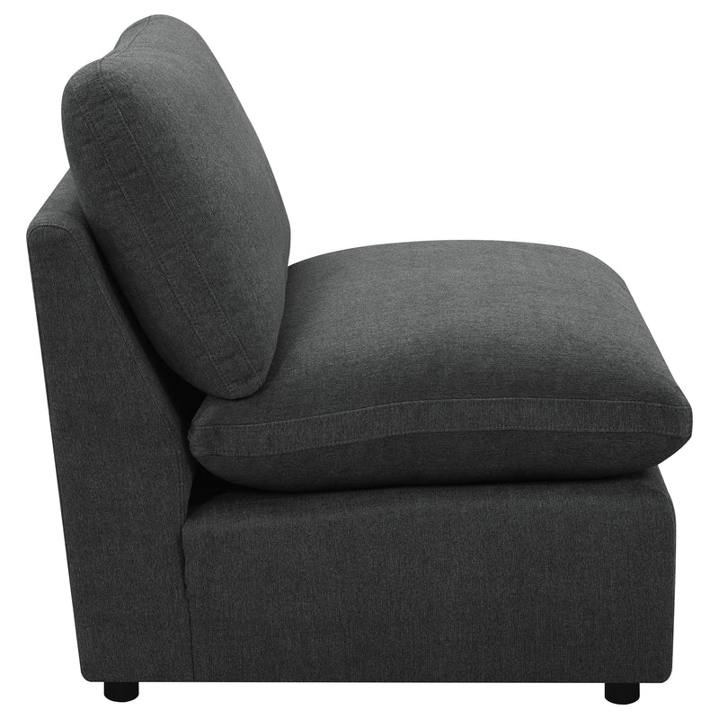 Collins Modular Armless Chair Dark Grey - 609530AC