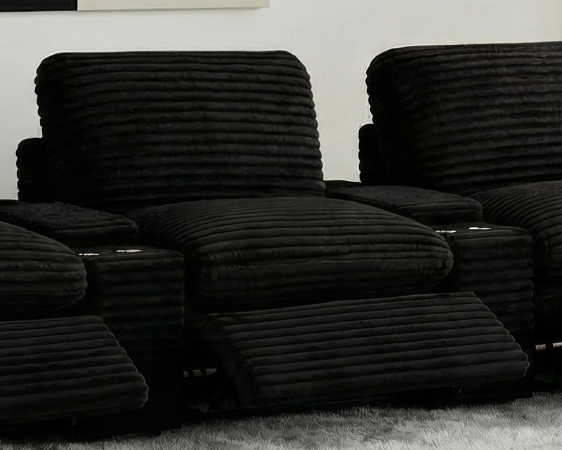 Collins Modular Power Armless Recliner Black - 610360ARP