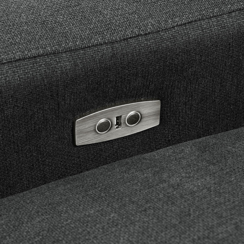 Collins Modular Power Loveseat Dark Grey - 609532P
