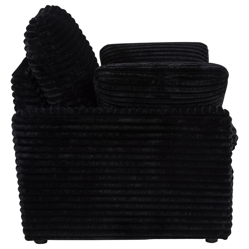 Collins Upholstered Power Recliner Chair Black - 610363P