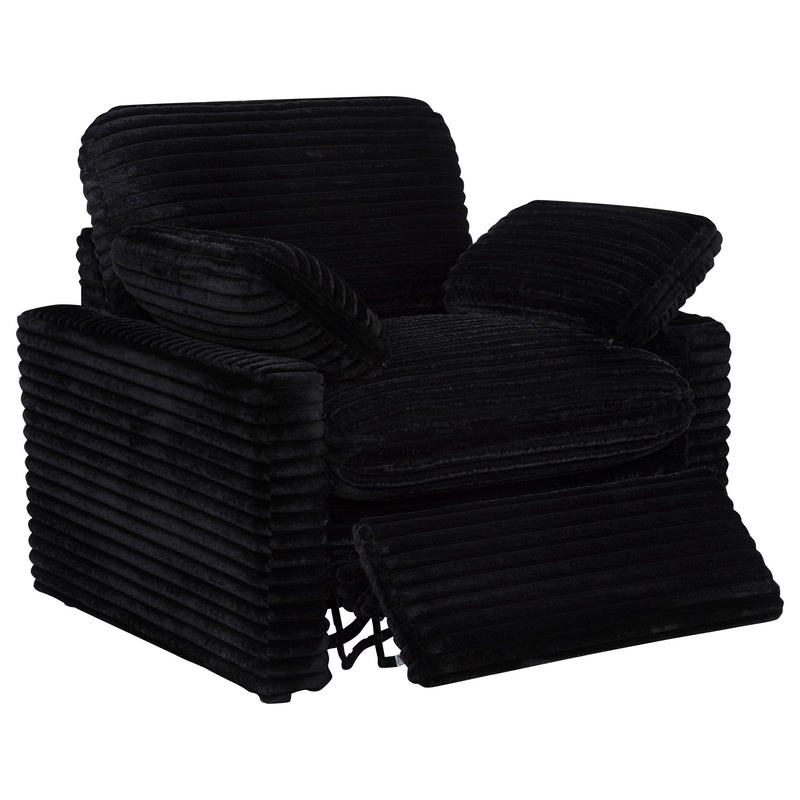 Collins Upholstered Power Recliner Chair Black - 610363P