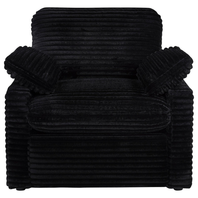Collins Upholstered Power Recliner Chair Black - 610363P