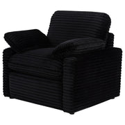 Collins Upholstered Power Recliner Chair Black - 610363P