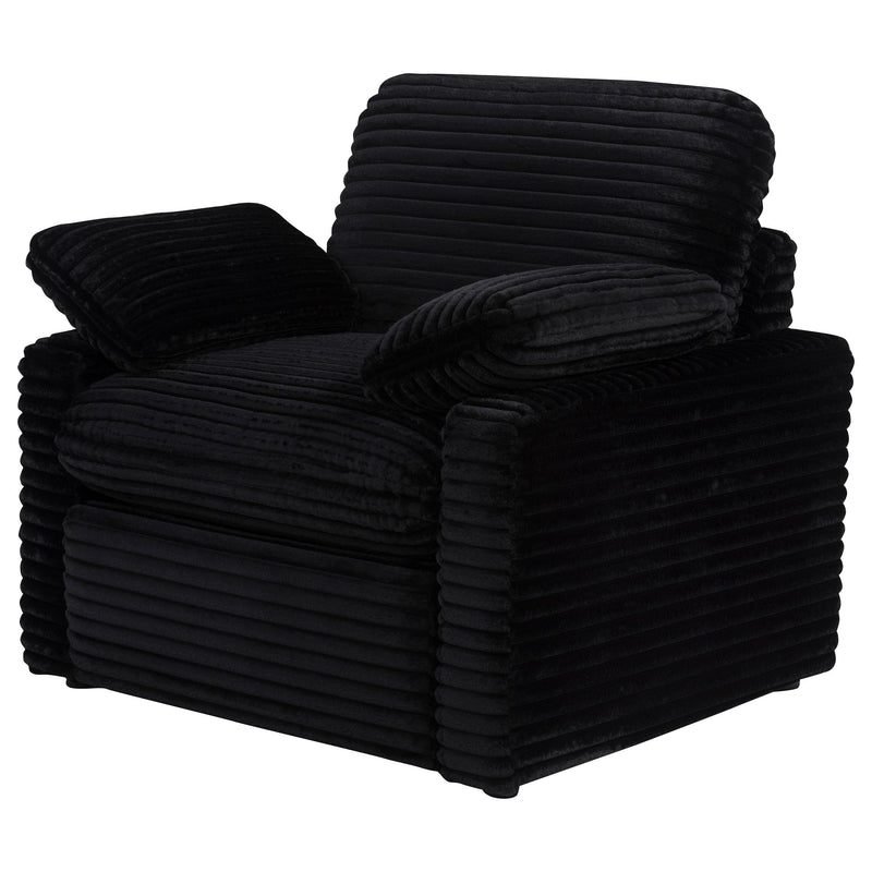 Collins Upholstered Power Recliner Chair Black - 610363P