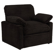 Collins Upholstered Power Recliner Chair Chocolate Brown - 610353P