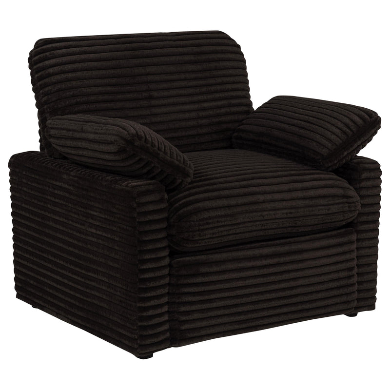 Collins Upholstered Power Recliner Chair Chocolate Brown - 610353P