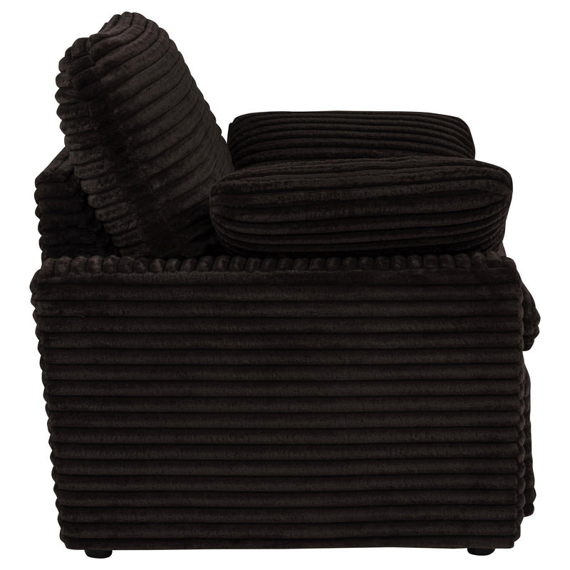 Collins Upholstered Power Recliner Chair Chocolate Brown - 610353P