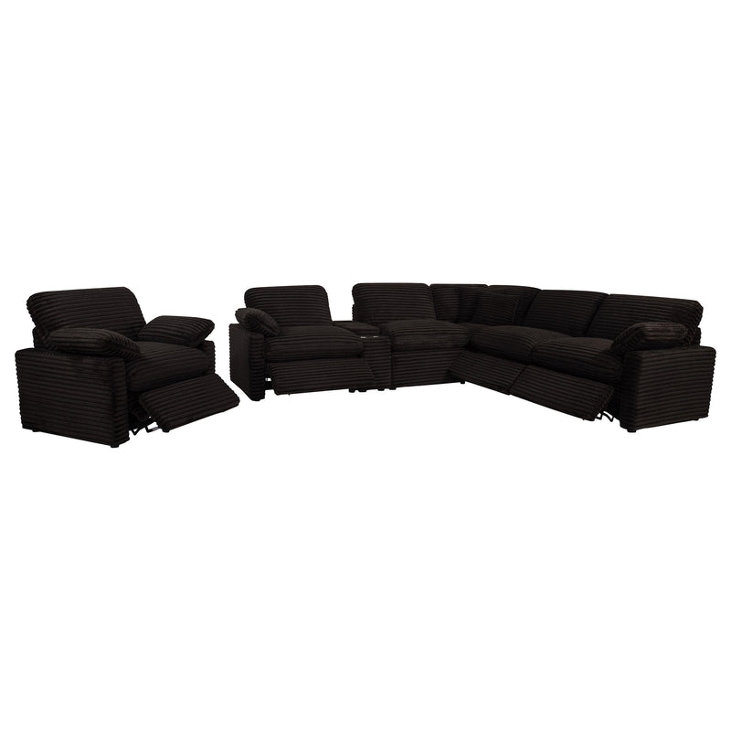 Collins Upholstered Power Recliner Chair Chocolate Brown - 610353P