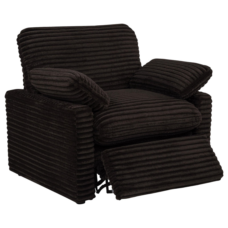 Collins Upholstered Power Recliner Chair Chocolate Brown - 610353P