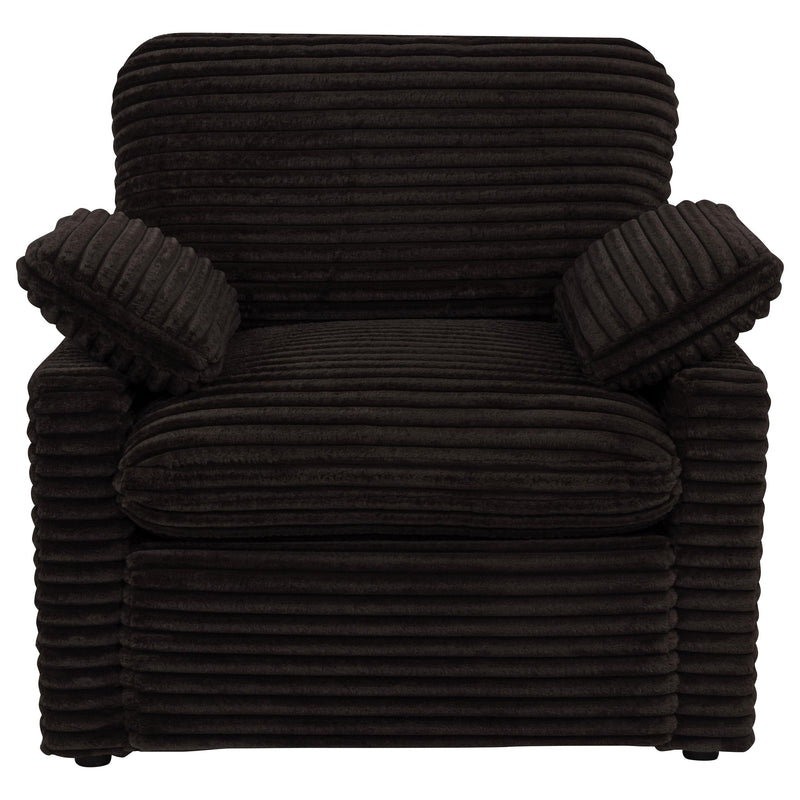 Collins Upholstered Power Recliner Chair Chocolate Brown - 610353P