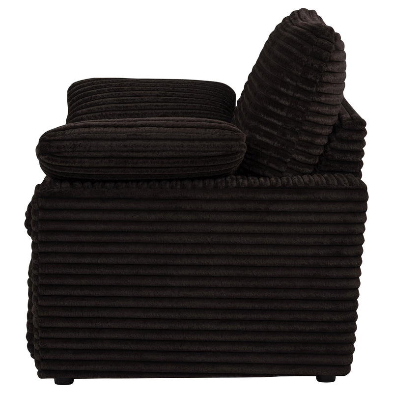 Collins Upholstered Power Recliner Chair Chocolate Brown - 610353P