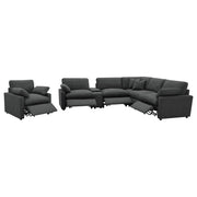 Collins Upholstered Power Recliner Chair Dark Grey - 609533P