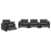 Collins Upholstered Power Recliner Chair Dark Grey - 609533P