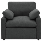 Collins Upholstered Power Recliner Chair Dark Grey - 609533P