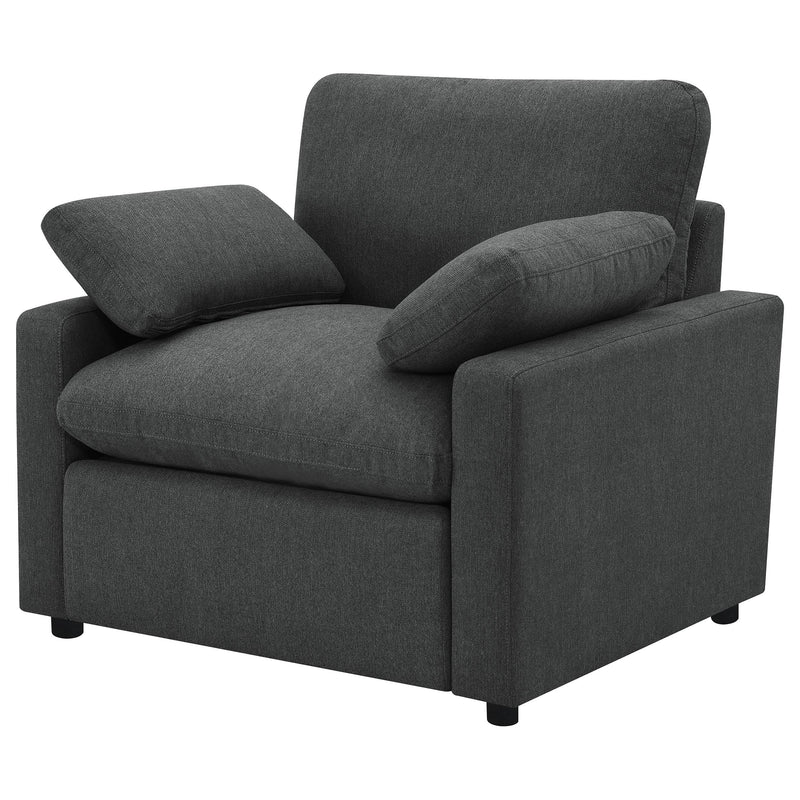 Collins Upholstered Power Recliner Chair Dark Grey - 609533P