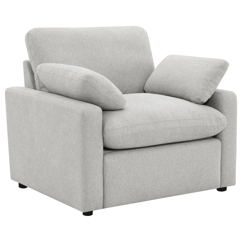 Collins Upholstered Power Recliner Chair Grey - 609563P