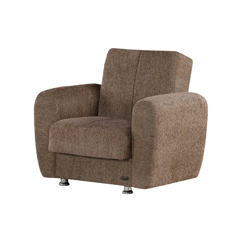 Colorado 35 in. Convertible Sleeper Chair in Light Brown with Storage - Gate FurnitureLiving Room Chair