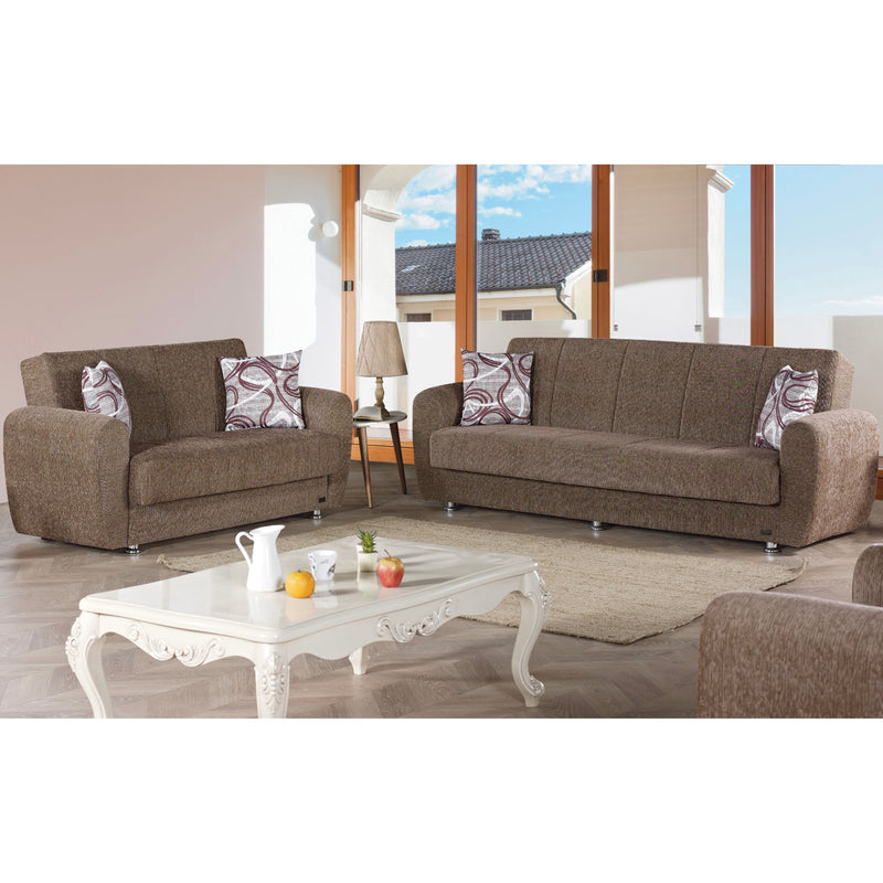 Colorado 89 in. Convertible Sleeper Sofa in Dark Beige with Storage - Gate FurnitureSleeper Sofa