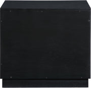 Compass Oak Veneer Nightstand in Black - 335Black-NS