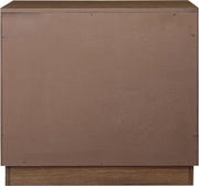 Compass Oak Veneer Nightstand in Brown - 335Brown-NS