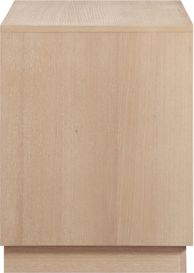 Compass Oak Veneer Nightstand in Natural - 335Natural-NS