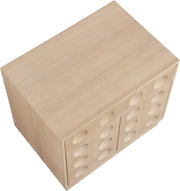 Compass Oak Veneer Nightstand in Natural - 335Natural-NS