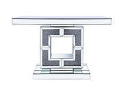 CON1003 SILVER CONSOLE TABLE 47"X31"X14" - 210000005660