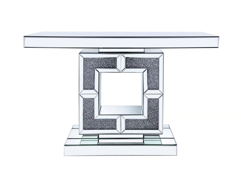 CON1003 SILVER CONSOLE TABLE 47"X31"X14" - 210000005660