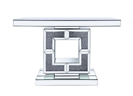 CON1003 SILVER CONSOLE TABLE 47"X31"X14" - 210000005660