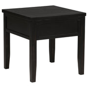 Concord 1-drawer Square End Table Distressed Java - 710577