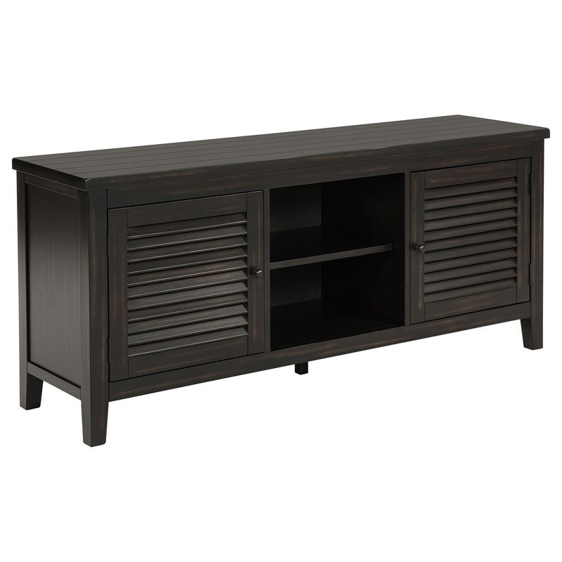 Concord 2-door 60-inch TV Stand Console Distressed Java - 701782