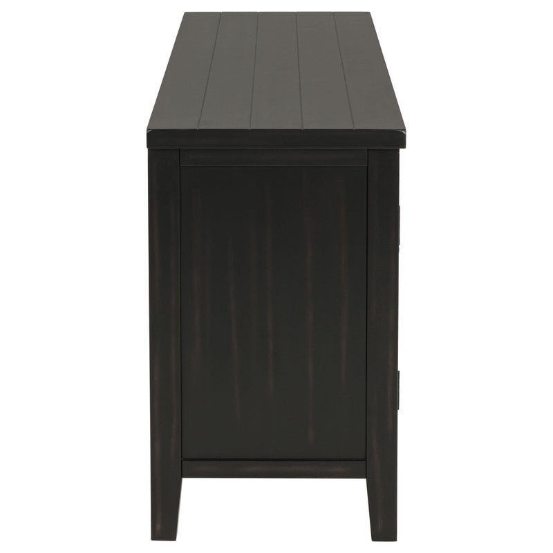 Concord 2-door 60-inch TV Stand Console Distressed Java - 701782