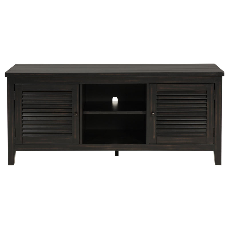Concord 2-door 60-inch TV Stand Console Distressed Java - 701782