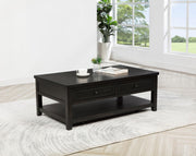 Concord 2-drawer Rectangular Coffee Table Distressed Java - 710578