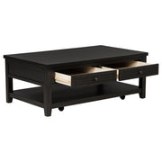 Concord 2-drawer Rectangular Coffee Table Distressed Java - 710578