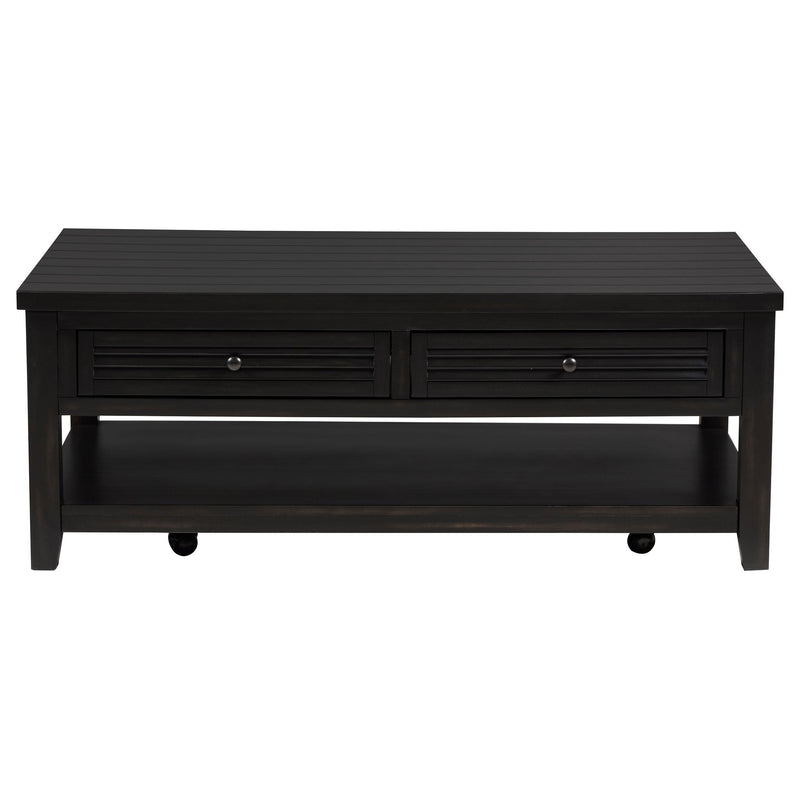 Concord 2-drawer Rectangular Coffee Table Distressed Java - 710578