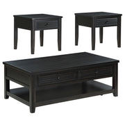 Concord 3-piece Coffee and End Table Set Distressed Java - 710578-S3