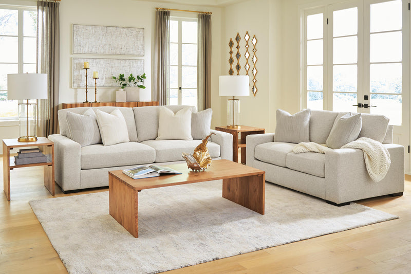 Conlee-Pike Sofa and Loveseat in Linen - PKG024778