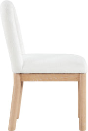 Conrad Linen Textured Fabric Upholstered Dining Chair in Cream - 11004Cream-C