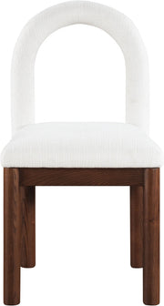 Conrad Linen Textured Fabric Upholstered Dining Chair in Cream - 11006Cream-C