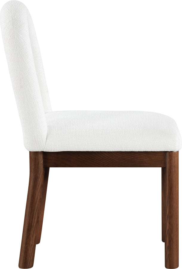 Conrad Linen Textured Fabric Upholstered Dining Chair in Cream - 11006Cream-C
