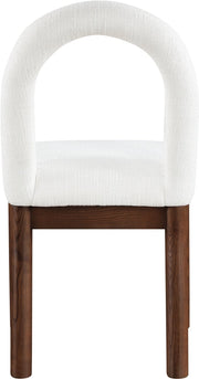 Conrad Linen Textured Fabric Upholstered Dining Chair in Cream - 11006Cream-C