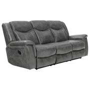 Conrad Upholstered Padded Arm Motion Sofa Grey - 650354